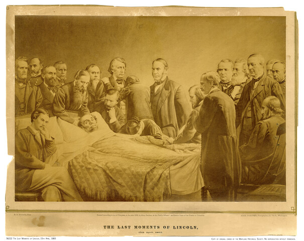 The last moments of Lincoln, 15th April 1865 — circa 1866
