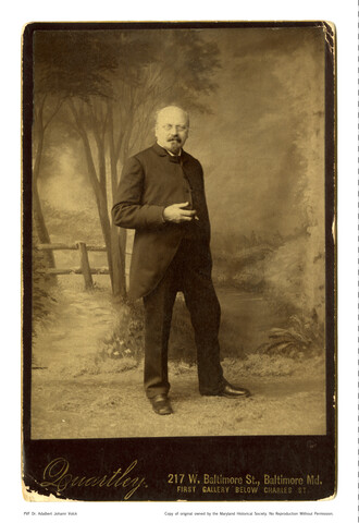 Portrait of Dr. Adalbert Johann Volck — undated