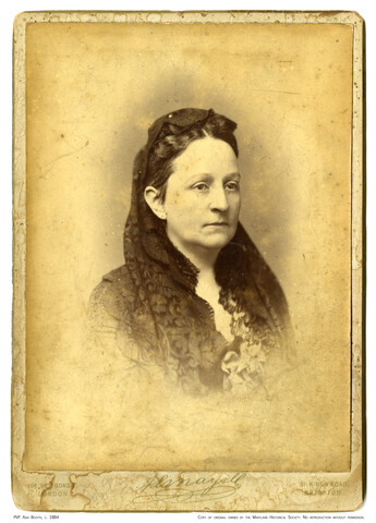 Portrait of Asia Booth — circa 1884