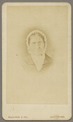 Portrait of Zipporah Auld (nee Wilson) (1775-1849). Auld and her husband, Hugh Auld, Sr. (1767-1820), had nine children, including Thomas Auld and Hugh Auld, Jr. who were known for their enslavement of Frederick Douglass (1818-1895).