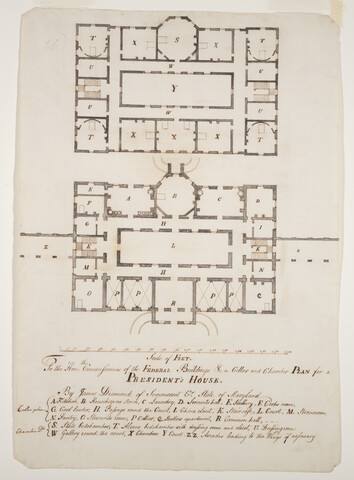 Plan for a President’s House — circa 1792