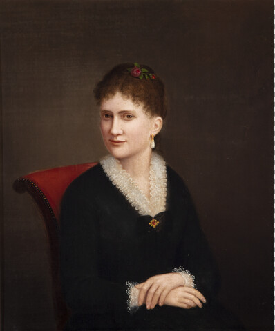 Caroline Götz Schmidt (Mrs. Charles J. P. Schmidt) — circa 1870-1880