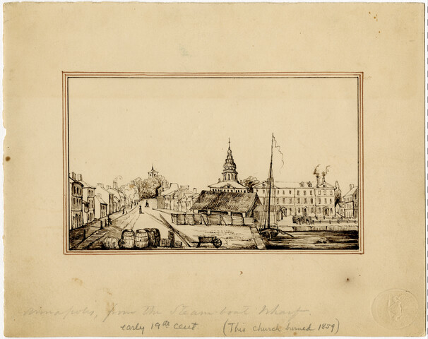 Annapolis, from the Steamboat Wharf — circa mid-19th century