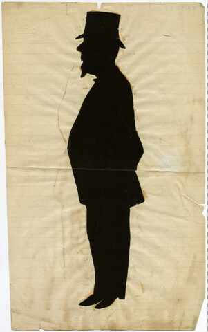 Silhouette of Moses Cohen Mordecai — circa mid-19th century