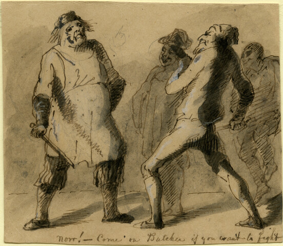Now! Come on Butcher if You Want to Fight — circa mid-19th century