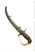 Horseman's sabre with case. Used by Elijah Stansbury (1791-1883) of Captain Montgomery's Baltimore Union Artillery at the Battle of North Point.