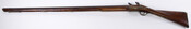 Colonial musket modified after the British Long Land Pattern musket. Brass frame on stock. Owned and used by Lieutenant William Keller during War of 1812.