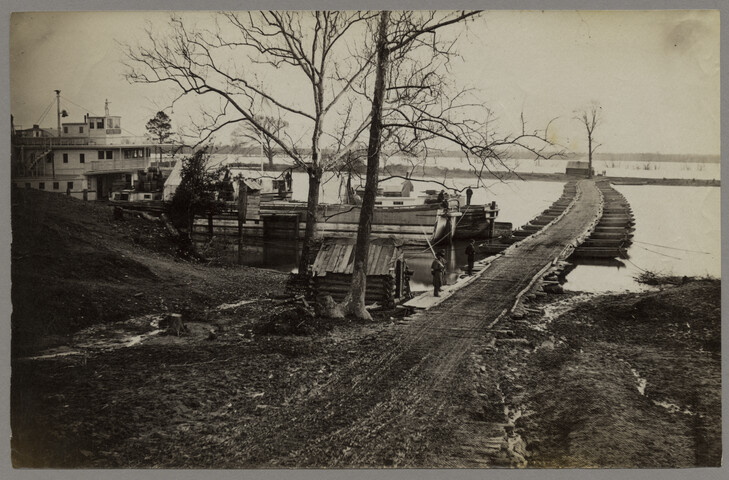 James River pontoon bridge — circa 1861-1865
