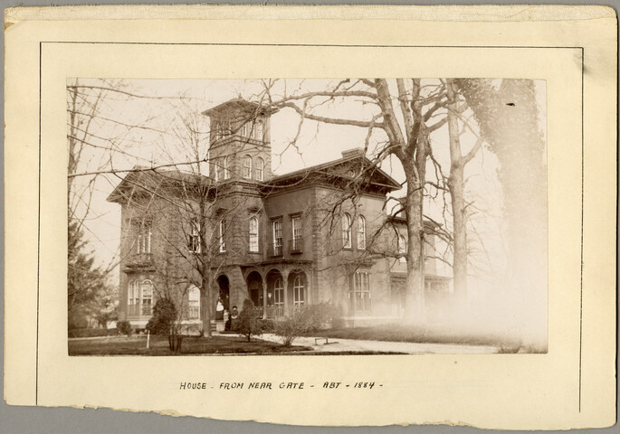 Oakley, Baltimore, Maryland, from near gate — circa 1884