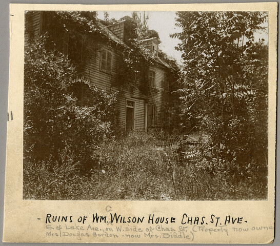 Ruins of William C. Wilson house — circa 1890s