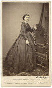 Portrait of Celeste Marguerite Louise Revillon, wife of railroad pioneer Thomas de Kay Winans.