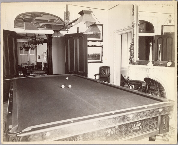 Guilford mansion billiards room — 1888