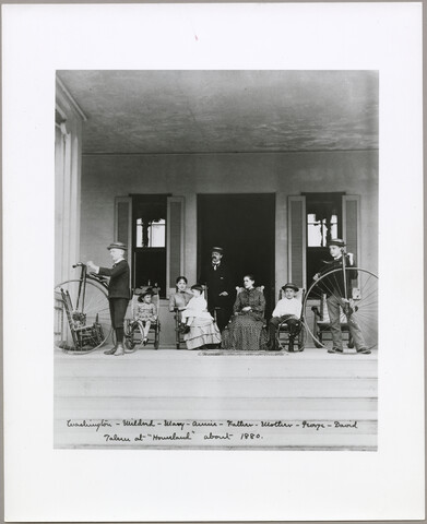 Perine family portrait at Homeland estate — circa 1880