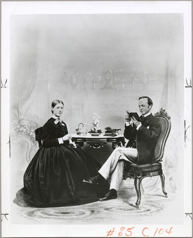 Portrait of Mr. and Mrs. E. Glenn Perine — circa 1867