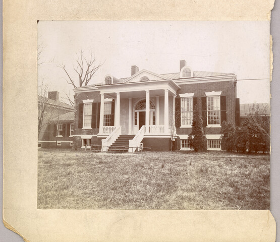 Exterior of Homewood estate, rear view — circa 1890