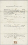 Deed of manumission and release of service for Louis Bailey, a member of the Regiment of Colored Troops during the U.S. Civil War. The deed of manumission and release of service was signed upon Bailey's enlistment by his enslaver, M. Catharine Mills of Talbot County, Maryland.
