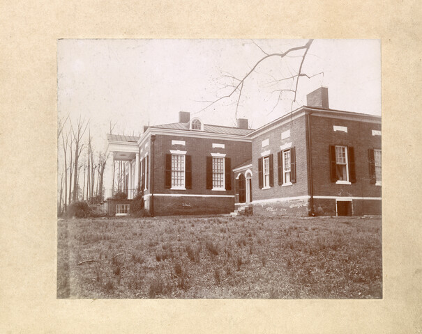 Exterior of Homewood estate, side view — circa 1890