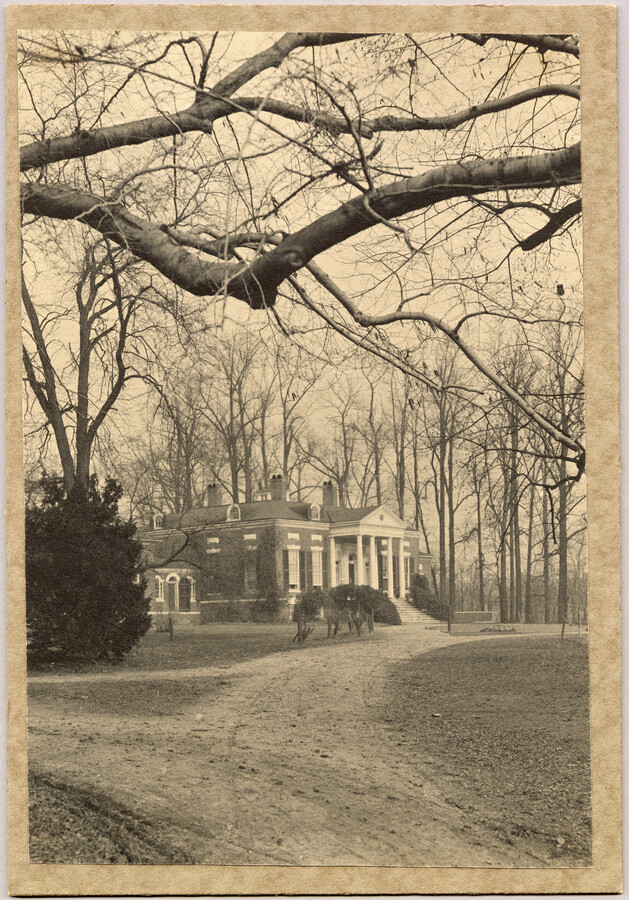 View of some of the grounds and exterior of the Homewood estate. Homewood was built between 1801 and 1806 as a country home for Charles Carroll, Jr, son of Charles Carroll of Carrollton who was a signer of the Declaration of Independence. The Federal-period Palladian home was in the Carroll family until purchased by merchant…