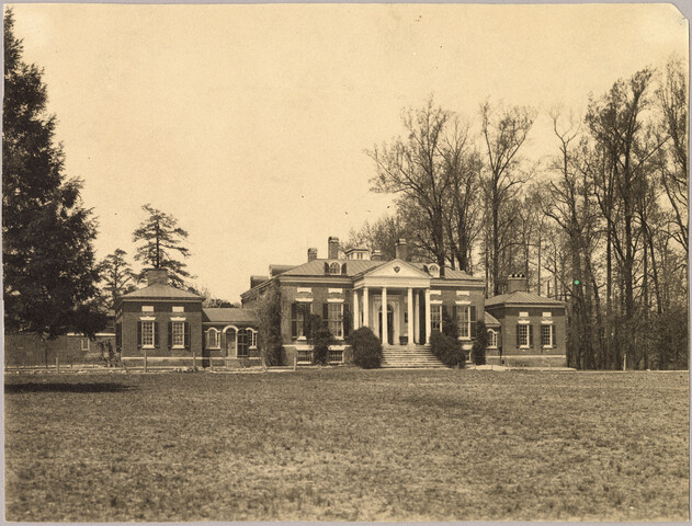 Exterior view of Homewood estate and grounds — circa 1900