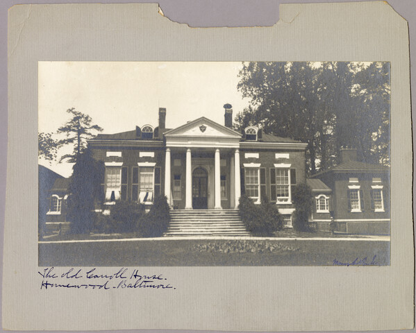 Exterior view of Homewood estate — circa 1910