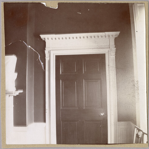 Interior view of Homewood estate door — circa 1915