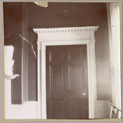 View of a door from the interior of the Homewood estate. Homewood was built between 1801 and 1806 as a country home for Charles Carroll, Jr., son of Charles Carroll of Carrollton who was a signer of the Declaration of Independence. The Federal-period Palladian home was in the Carroll family until purchased by merchant William…