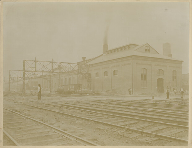 Baltimore Belt Line powerhouse exterior — circa 1895