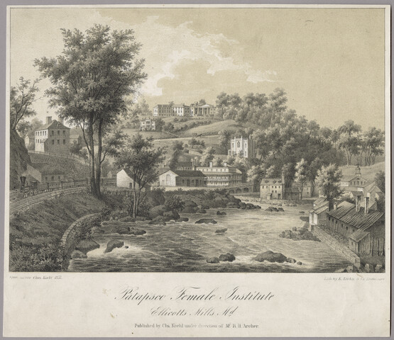 Patapsco Female Institute, Ellicotts Mills, Maryland — 1857