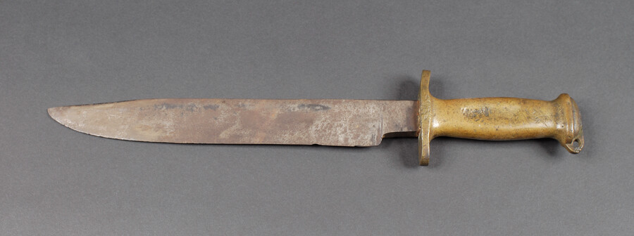 Confederate Cavalry Fighting Knife 1862-1865. James J. Williamson used this close combat knife while he was a member of the 43rd Battalion of Virginia Cavalry, better known as Colonel John S. Mosby's Rangers.