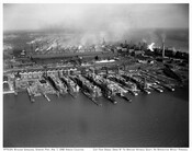 A view of the Bethlehem Shipbuilding Corporation's shipyard at Sparrows Point, Maryland, southeast of Baltimore.