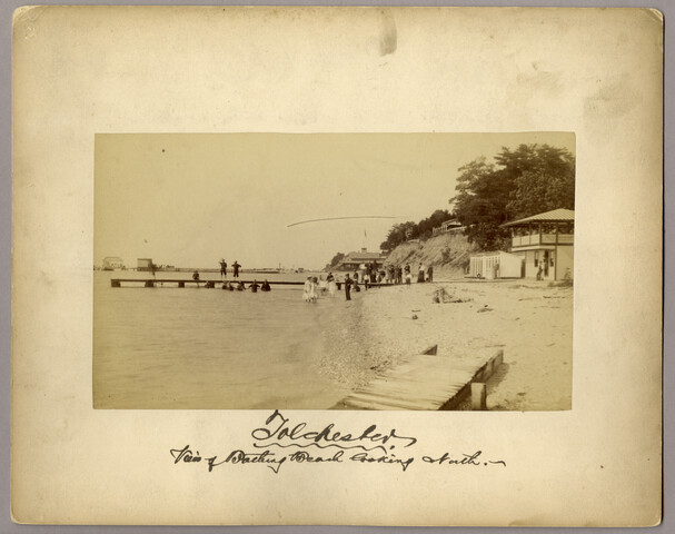 Tolchester, view of bathing beach looking north — circa 1883
