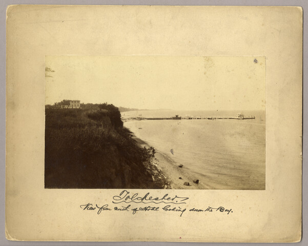Tolchester, view from north of hotel looking down the bay — circa 1883