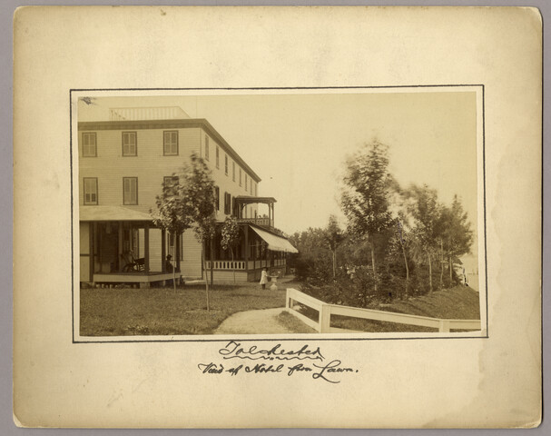Tolchester, view of hotel from lawn — circa 1883