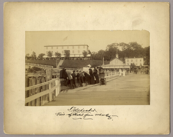 Tolchester, view of hotel from wharf — circa 1883