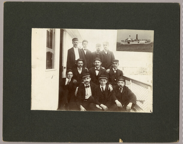 Group portrait of steamship ‘Susquehanna’ crew — circa 1900