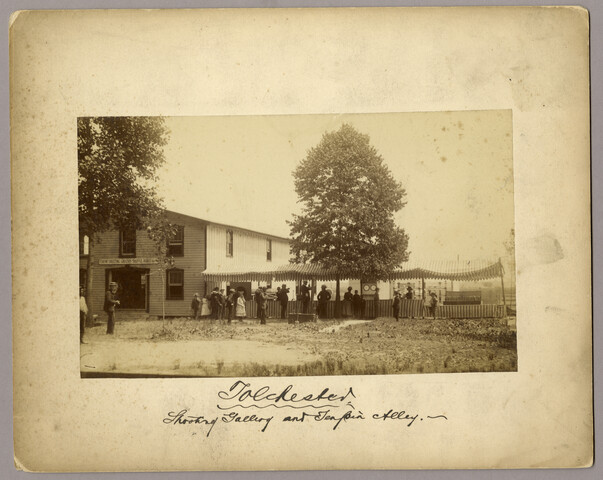 Tolchester, shooting gallery and ten pin alley — circa 1883