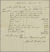 Dodd & Son funeral company bill to Elleonora Barroll. Lists the services charged for the funeral of her daughter, Elleonora Lennox Barroll. The Barroll family was a prominent Kent County family in the 19th and 20th centuries.