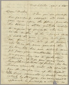 Robert B. Dodson, an old associate, to Simon A. Wickes. Dodson discusses Chestertown and Washington College. Simon A. Wickes was a local of Chestertown, Maryland.