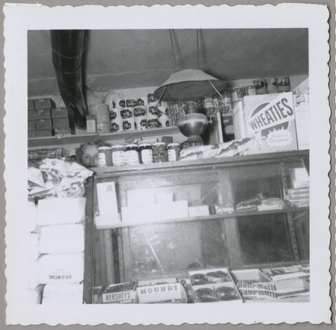 Chesterville general store interior — 1950