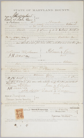 State of Maryland bounty application of Solomon Price — 1867-12-14