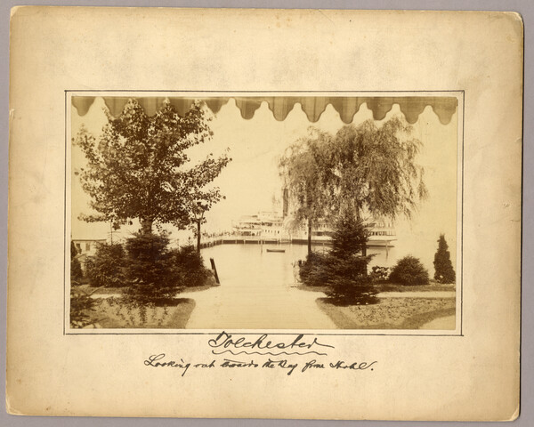 Tolchester, looking out towards the bay from hotel — circa 1883
