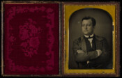 Daguerreotype portrait of Jérôme Napoléon "Bo" Bonaparte (1805-1870), son of Elizabeth Patterson (1785-1879) and Jérôme Bonaparte (1784-1860), Napoleon Bonaparte's younger brother. Bo Bonaparte was a founding member of the Maryland Club, serving as its first president. In 1829, he married Susan May Williams (1812-1881), daughter of Benjamin Williams of Roxbury, Massachusetts. The couple had two…