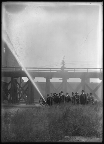 Baltimore and Ohio Railroad Company Pier 9 fire drill — 1913-09-14