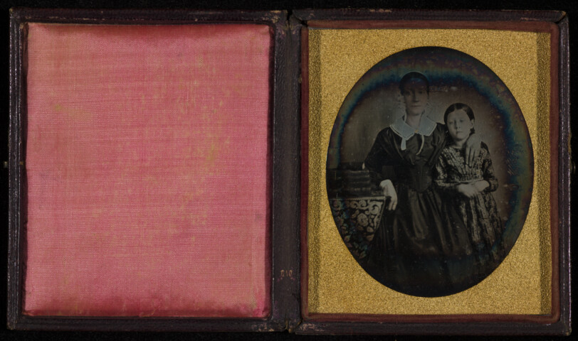 Portrait of Hannah Maria Van Vliet Coriell and Mary Ellen Coriell — circa 1845