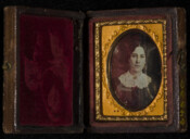 Daguerreotype portrait of an unidentified woman. Most likely a member of the Pentz family.