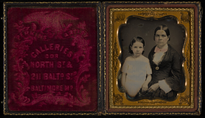 Portrait of an unidentified woman and young girl — undated