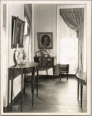 Interior view of Homewood estate room — 1928