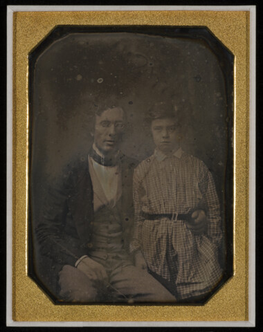 Portrait of Albert Nielson and an unidentified man — undated