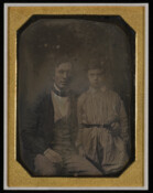 Daguerreotype portrait of Albert Nielson and an unidentified man.