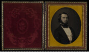 Daguerreotype portrait of Charles E. Tilden (1815-1853), a native of Kent County, Maryland. He died in New Orleans.